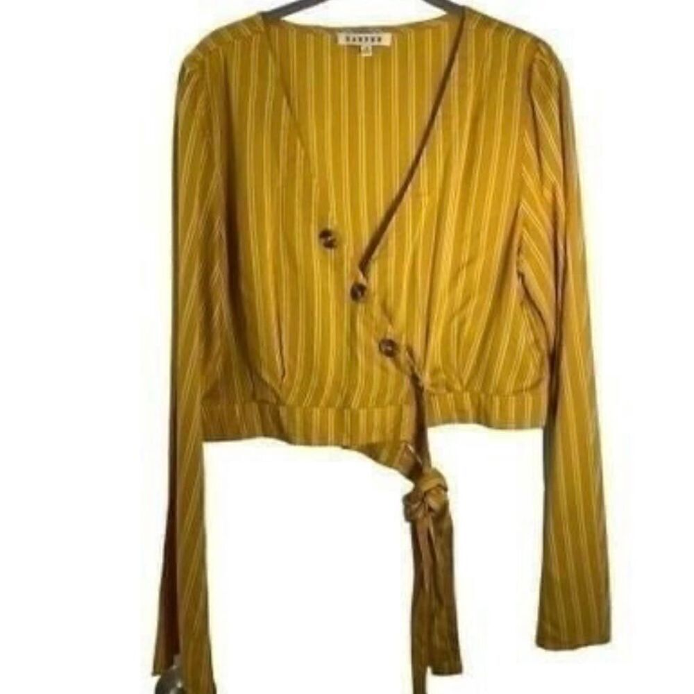 Harper women’s, Francesca V-neck button down wrap, shirt, size medium